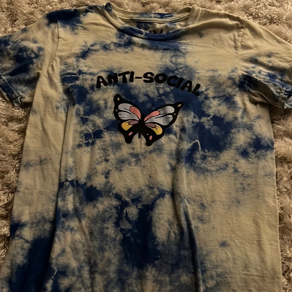 Anti social butterfly t shirt